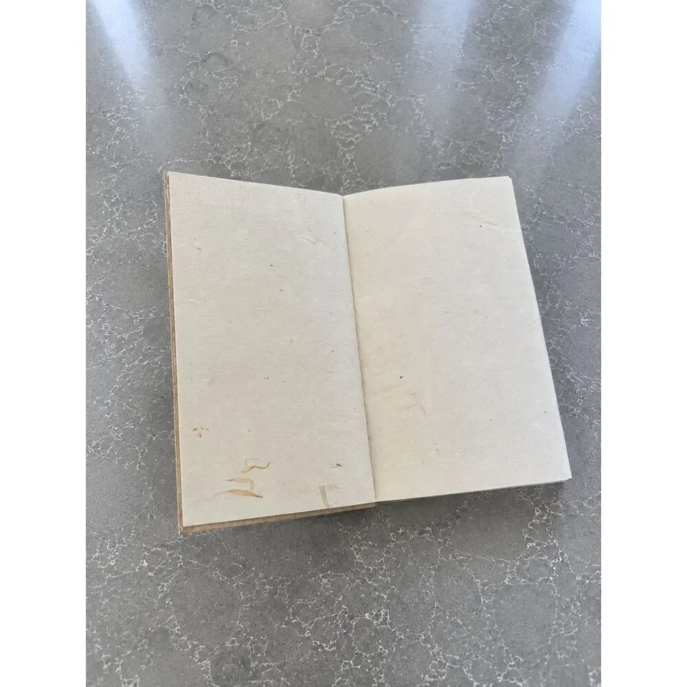 Handmade Pressed Flower Journal Textured Paper Notebook